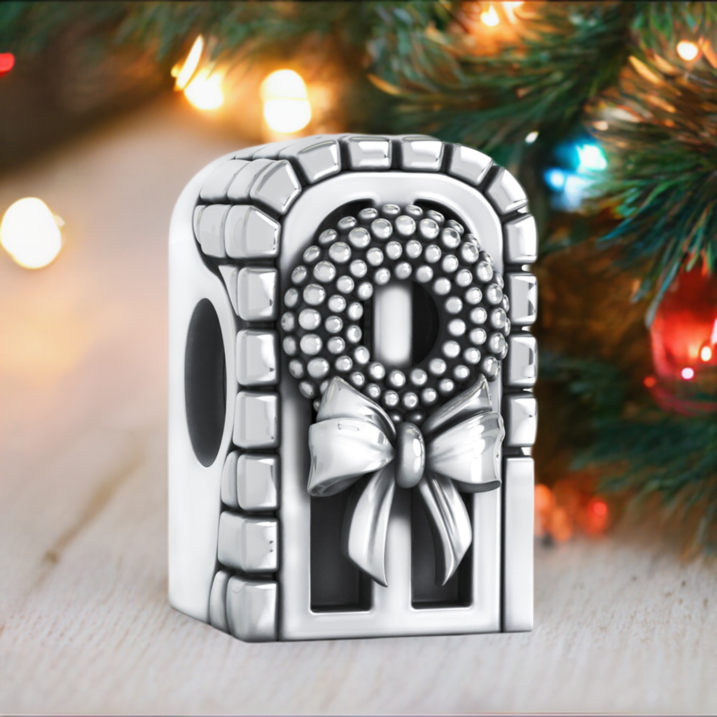 I'll be Home for Christmas - STARRY NIGHT Sparkle Luxe Color™ Enamel Bead Charm