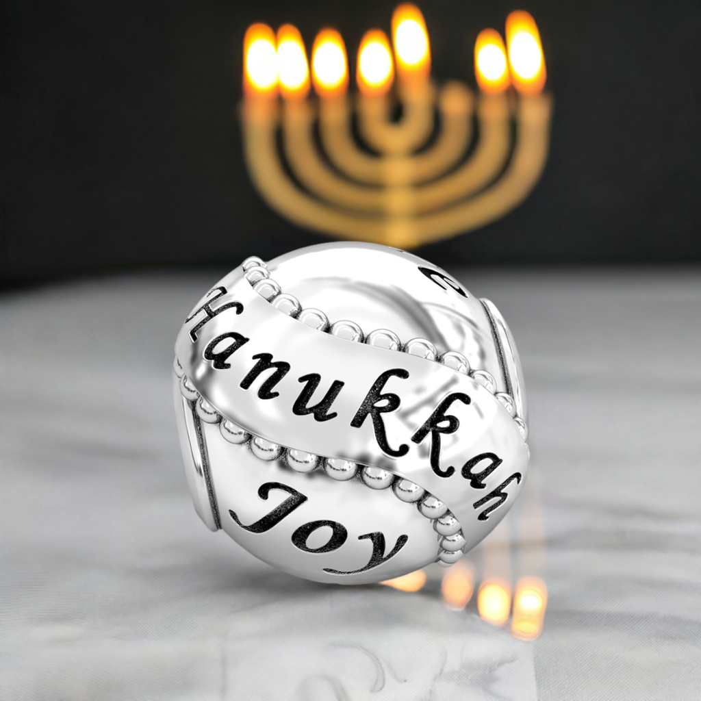 Holiday Celebration with Star of David Luxe Color™ Enamel Bead Charm - Hanukkah