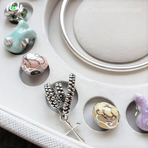 Bunny Butt Charm - Luxe Color™ Enamel Bead Charm - Purple