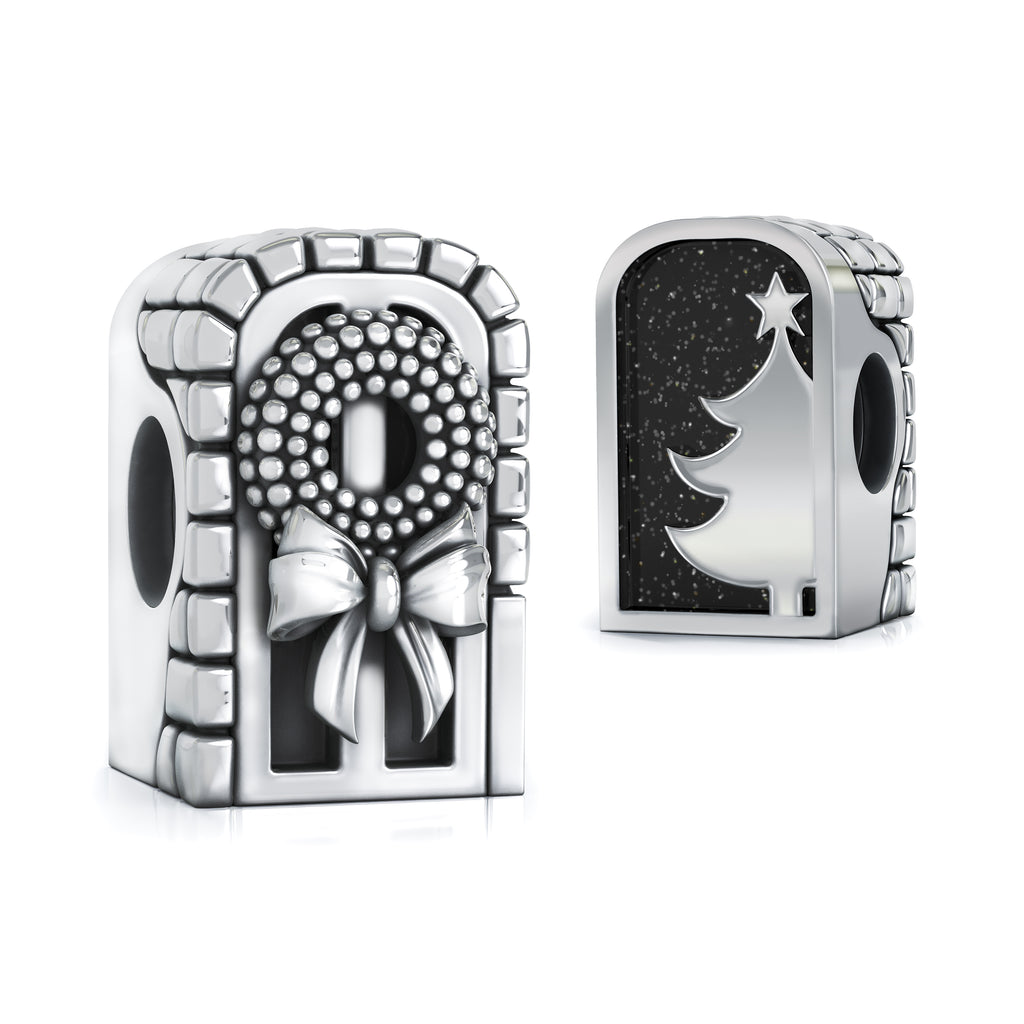 I'll be Home for Christmas - STARRY NIGHT Sparkle Luxe Color™ Enamel Bead Charm