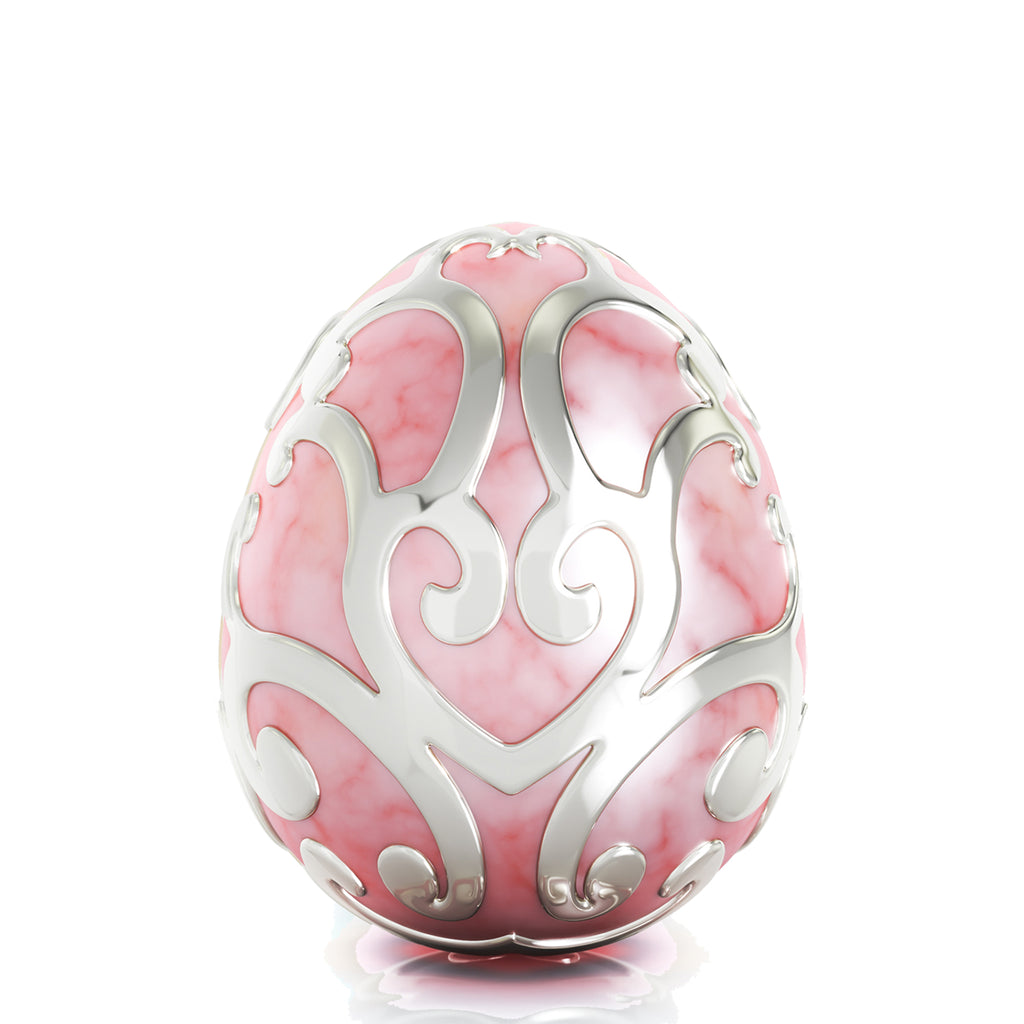 Easter Egg Filigree Luxe Color™ Enamel Bead Charm - Pink