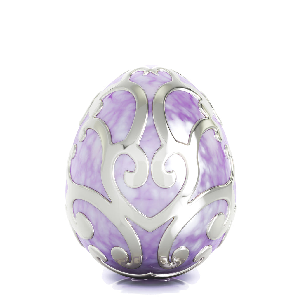 Easter Egg Filigree Luxe Color™ Enamel Bead Charm - Purple