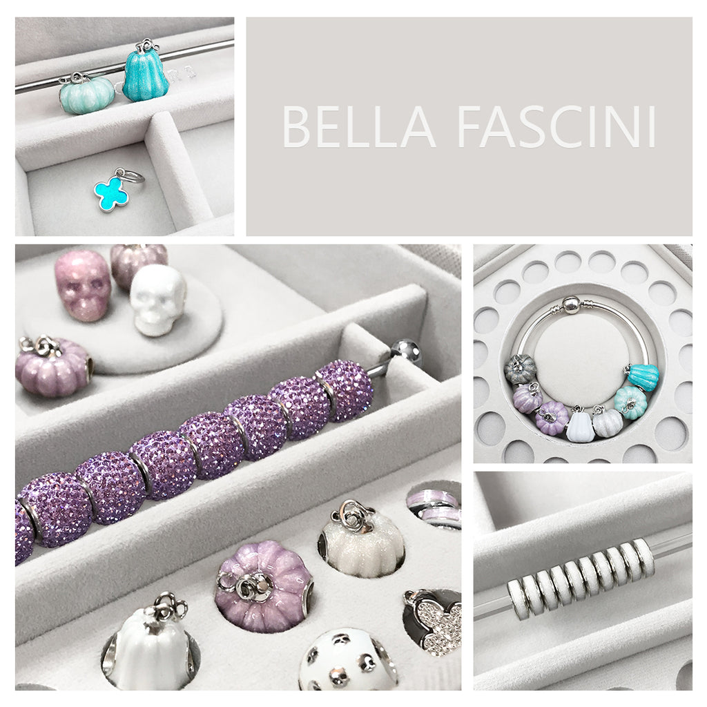 Quatrefoil Clover Dangle Charm 2-Sided Translucent Turquoise Enamel