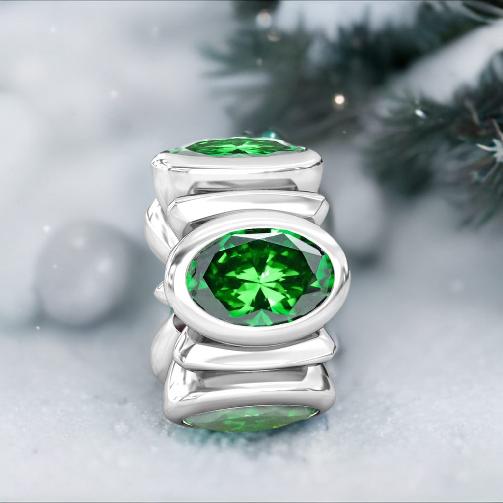 Emerald online earrings pandora