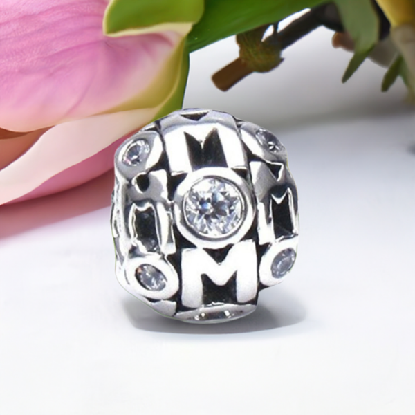 MOM Mother's Day Special - Gift Bead w/ 12 Clear CZ Stones at 50% Off