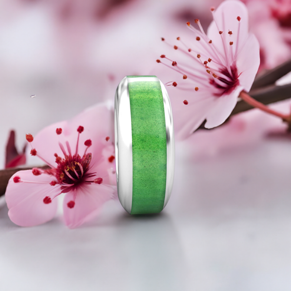 Spacer Luxe Color™ Enamel Bead Charm - Evergreen