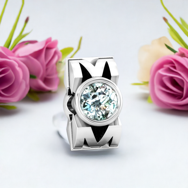 MOM Mother's Day Special - Gift Bead w/ TWO 5mm Clear CZ Stones at 50% Off