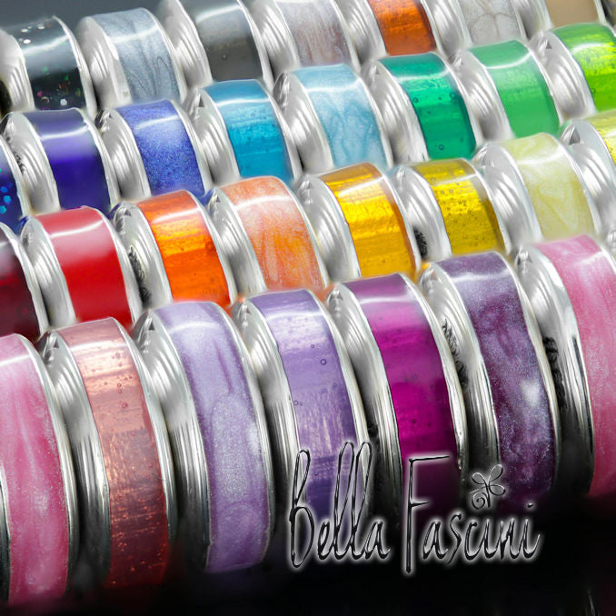 Spacer Luxe Color™ Enamel Bead Charm - Garnet - Bella Fascini fits Pandora