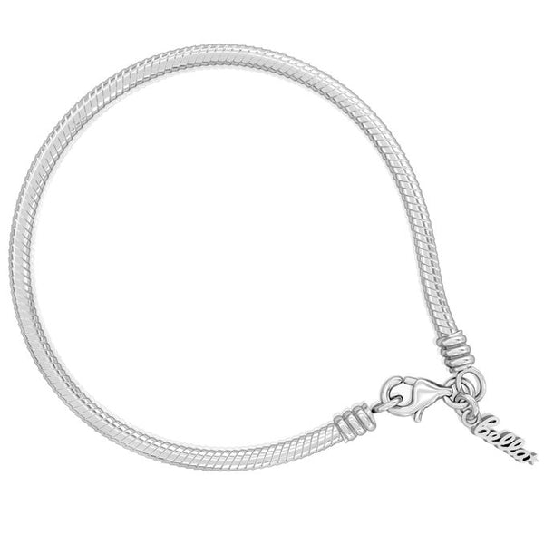 Snake Chain Bead Charm Bracelet - Bella Fascini fits Pandora