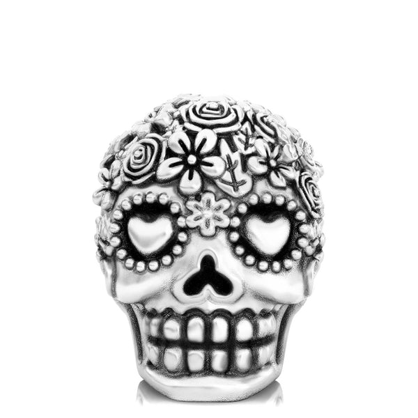 Dia de los Muertos Sugar Skull Bead Charm - Bouquet - Bella Fascini fits Pandora