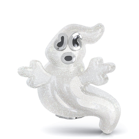 Halloween Haunting Ghost Luxe Color™ Enamel Bead Charm - Sparkly Boo