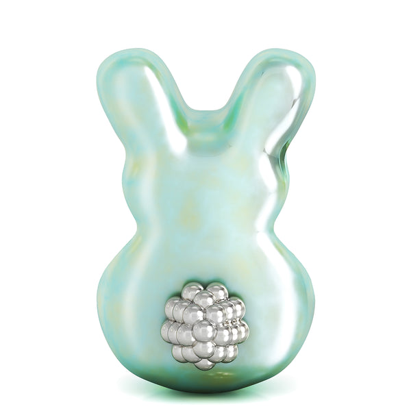 Bunny Butt Charm - Luxe Color™ Enamel Bead Charm - Green
