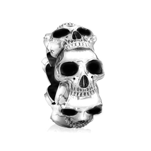 Spacer Bead Charm - Skulls - Bella Fascini fits Pandora