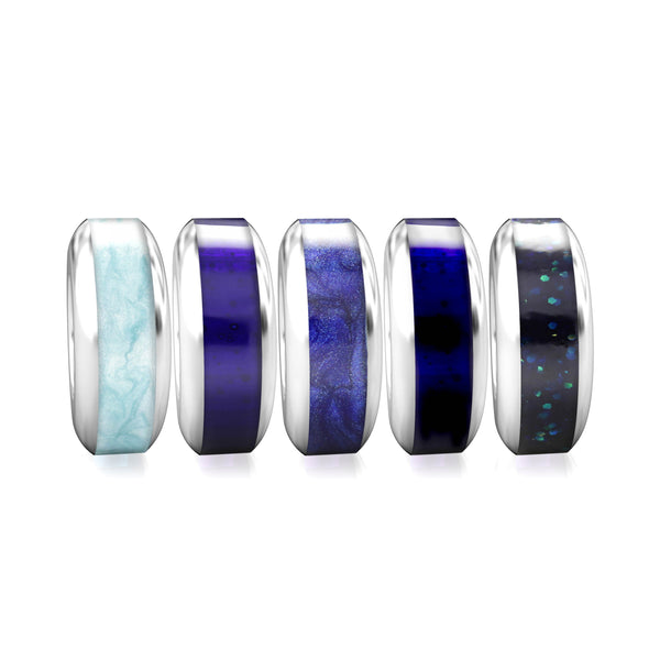 Spacer Luxe Color™ Enamel Bead Charm - Twinkle - Bella Fascini fits Pandora